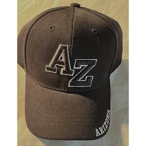 Pacific Headwear AZ Arizona Embroidered Black Baseball Cap Adjustable Hat